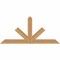 Ekena Millwork Saratoga Timber Gable Bracket, Western Red Cedar, 48"W x 22"H x 1 1/2"D x 3 1/2"F, 11/12 Pitch GBW048X22X0204SAR00SWR - alternate 1
